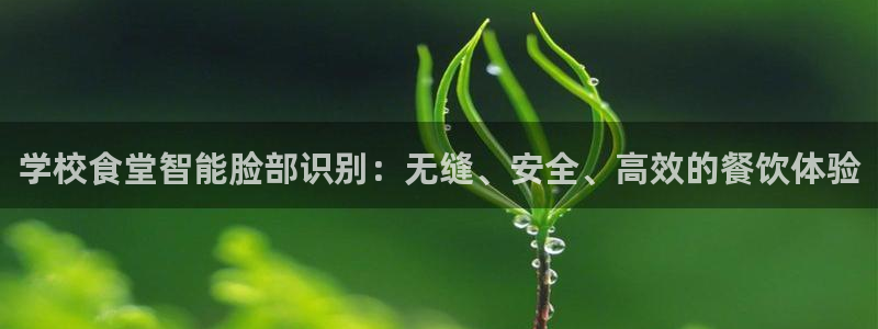 ag尊龙凯时俱乐部：学校食堂智能脸部识别：无缝、安全、高效的